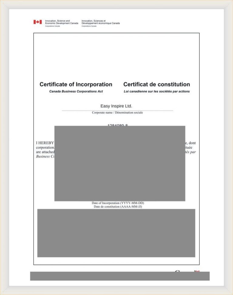 Articles of Organization USA